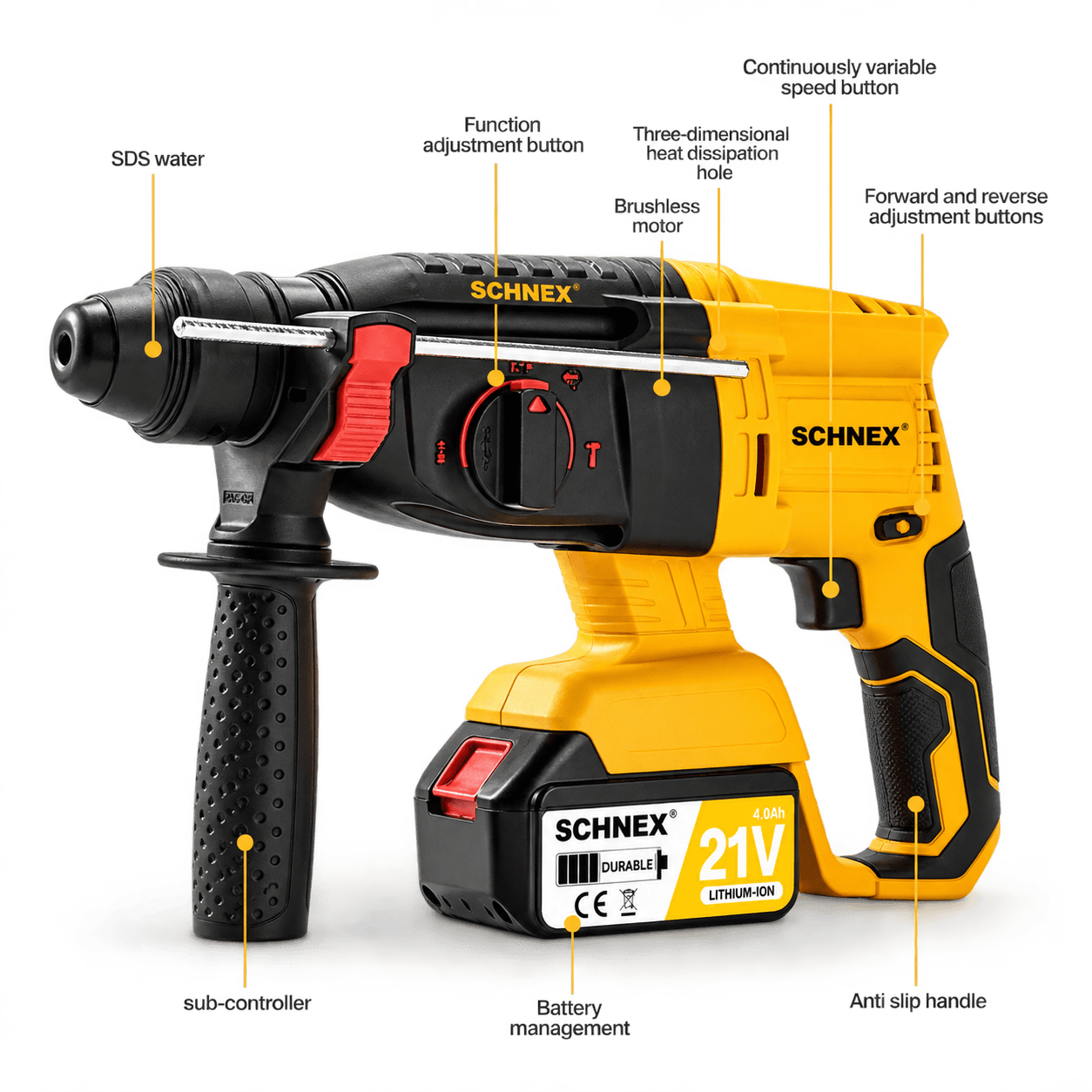 SCHNEX 26mm 1050W Rotary Hammer